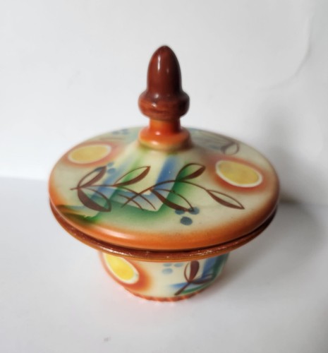Ditmar Urbach Czech Covered Ceramic Bowl Art Deco - Picture 2 of 5