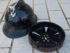 WW2 coiffe cuir +agrafes intérieur casque Adrian m26 1926 helmet liner t.B-57