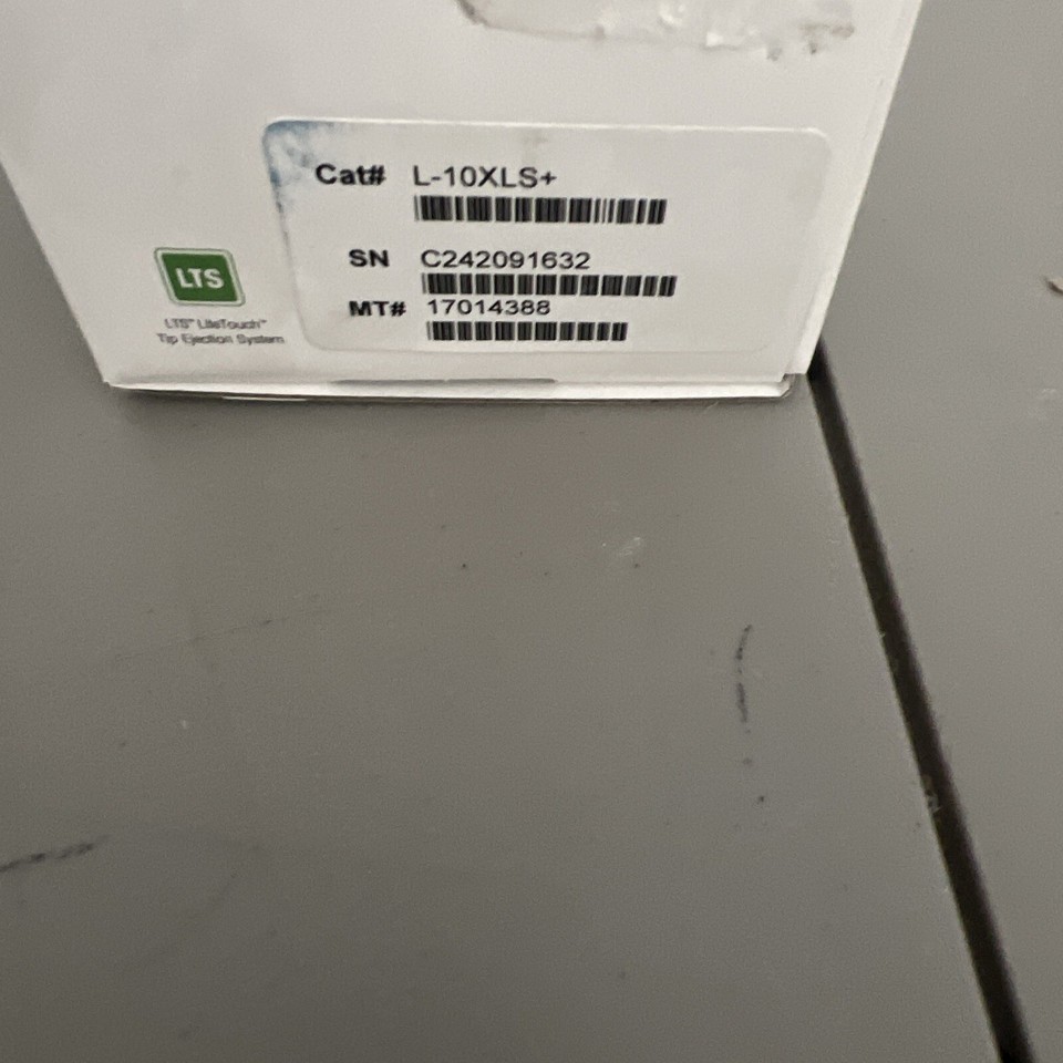 NEW IN BOX Mettler-Toledo L-10XLS+ Rainin Pipet-Lite XLS+ Pipette, 0.5 ...