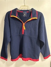 GAP Arctic Light Fleece Men's Medium Vintage 90s Blue/Pink Full Zip Activewear
