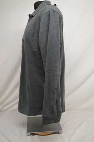 NEW EDDIE BAUER MICRO FLEECE SHIRT JACKET SIZE LARGE GRAY - Picture 3 of 9