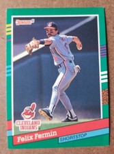 1991 Donruss Baseball Card #537 Felix Fermin - Cleveland Indians 