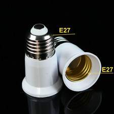 1pc New LED Light E27 To E27 Lamp Socket Base Converter Light Bulb Adapter 65mm