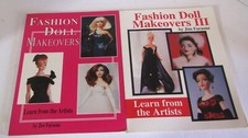 Lot of 2 Fashion Doll Makeovers Books Jim Faraone