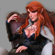 Lenore Full Resin Figure Model Kit 1/24 Scale 75mm Unpainted Unassembled Toys