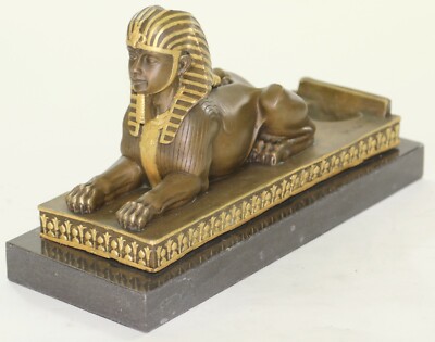 100% Solid Bronze Sphinx  Museum Quality Artwork Home Office Decoration Decor