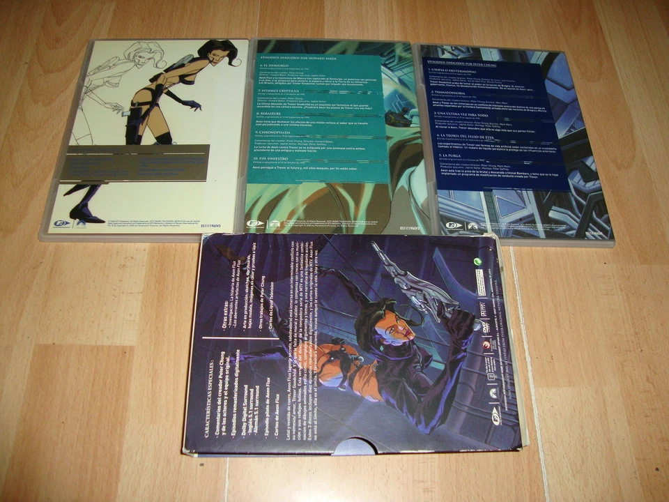 AEON FLUX DIRECTOR'S CUT SERIE DE ANIME COMPLETA CON 3 DISCOS EN DVD BUEN ESTADO - Imagen 2 de 2