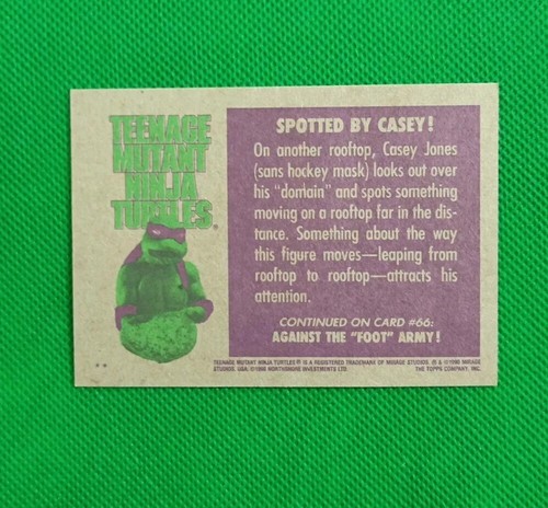 Topps Teenage Mutant Ninja Turtles TMNT Movie Cards Sticker 1x New Wax Pack 1990 - Picture 11 of 14