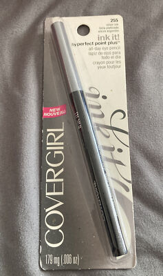 COVERGIRL INK IT #255 SILVER INK PERFECT POINT PLUS ALL-DAY EYE PENCIL .006 OZ