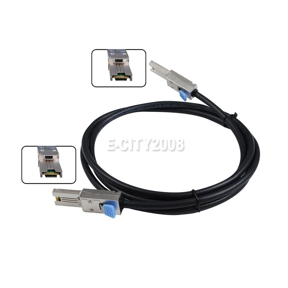 Mini SAS 26P SFF-8088 to SFF-8088 SAS 26P Data Raid Hard Disk Cable 6Gp/s 1/2/3M - Image 4 of 4