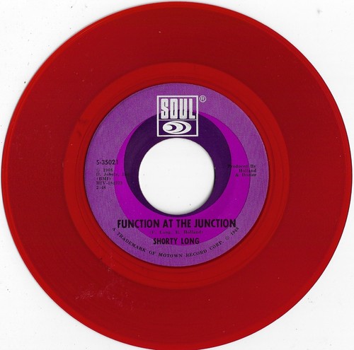SHORTY LONG function at the junction RED VINYL U.S. SOUL 45rpm 35021_1966 promo - 第 1/1 張圖片
