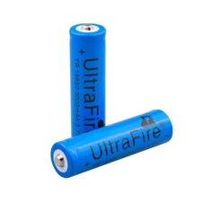 3.7V Button Top Rechargeable Battery 3000mAh Lithium For Flashlight