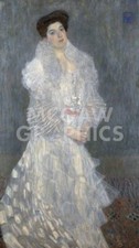 Portrait of Hermine Gallia 1904, Gustav Klimt, Wall Decor Art Print 14" x 11"