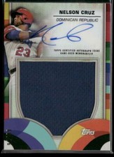2023 Topps World Baseball Classic: WBC Autograph Relics #WBCRA-NC Nelson Cruz