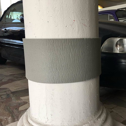 Striscia adesiva ritagliabile salvacolpi protezione garage EXTRA SPESSA 1CM - Imagen 10 de 12