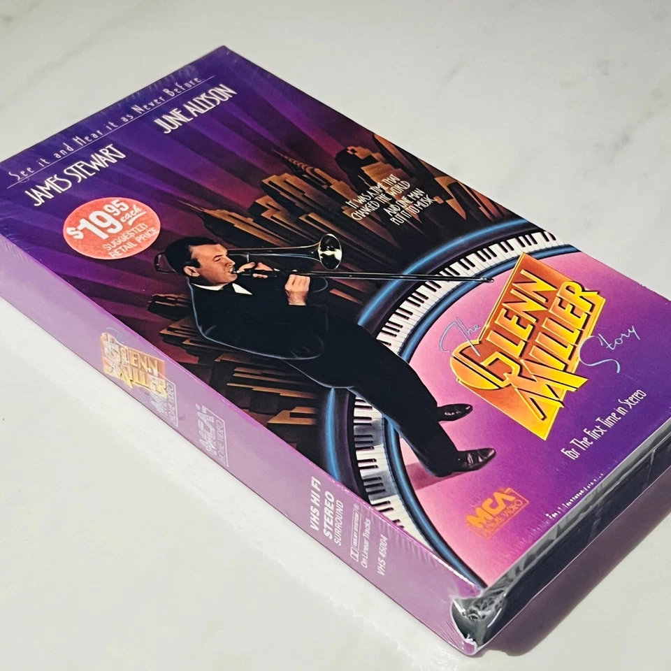 The Glenn Miller Story - VHS - New / Sealed - James Stewart - June Allyson Foto 3 de 4