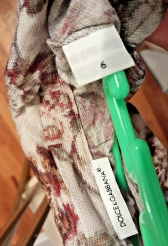Camisa Dolce & Gabbana niñas talla 6 estampada abotonada - Imagen 3 de 9