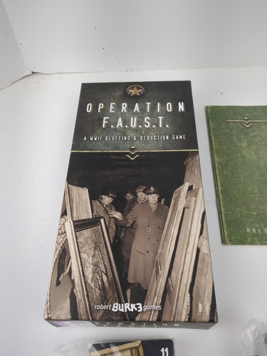 Robert Burke Games Operation F.A.U.S.T. Card Game Never Played - Picture 2 of 5