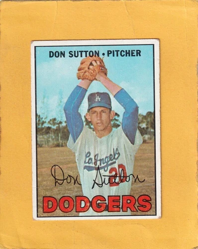1967 Topps #445 Don Sutton Los Angeles Dodgers G/VG Good/Very Good #25989