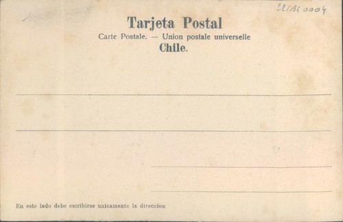 CHILE En Salto del soldado Listo para salir 1900s litho PC - Picture 2 of 2