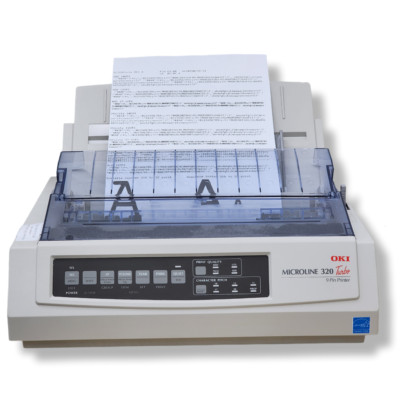 OKI DATA MICROLINE 320 TURBO 9 PIN PRINTER MODEL D22800A - NEVER USED -TESTED -W