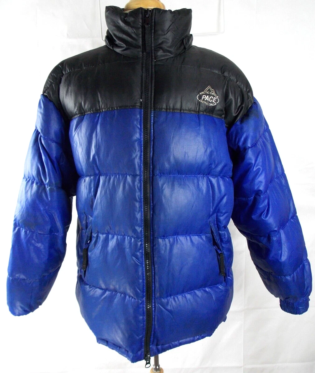ARCTIC CIRCLE PACE Ski Coat Puffer Jacket Mens L Blue Black Insulated FullyLined