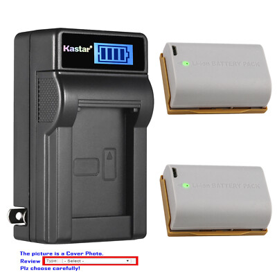 Kastar Battery LCD Wall Charger for Canon LP-E6 LP-E6N & EOS 6D EOS 6D Mark II