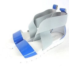 Sandalen SIXTYSEVEN 67 Grau Blau Damen Riemchen Schuhe Flach Sommer Np 69 Neu 