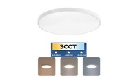 8683684240270 Plafon 24W, 1680Lm, 3CCT, IP20, OkrąGłY, BiałY, Hazel Horoz Horoz