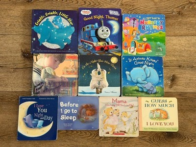 10 Children's Bedtime Board Books Lot Guess How Much I Love You Velveteen Rabbit