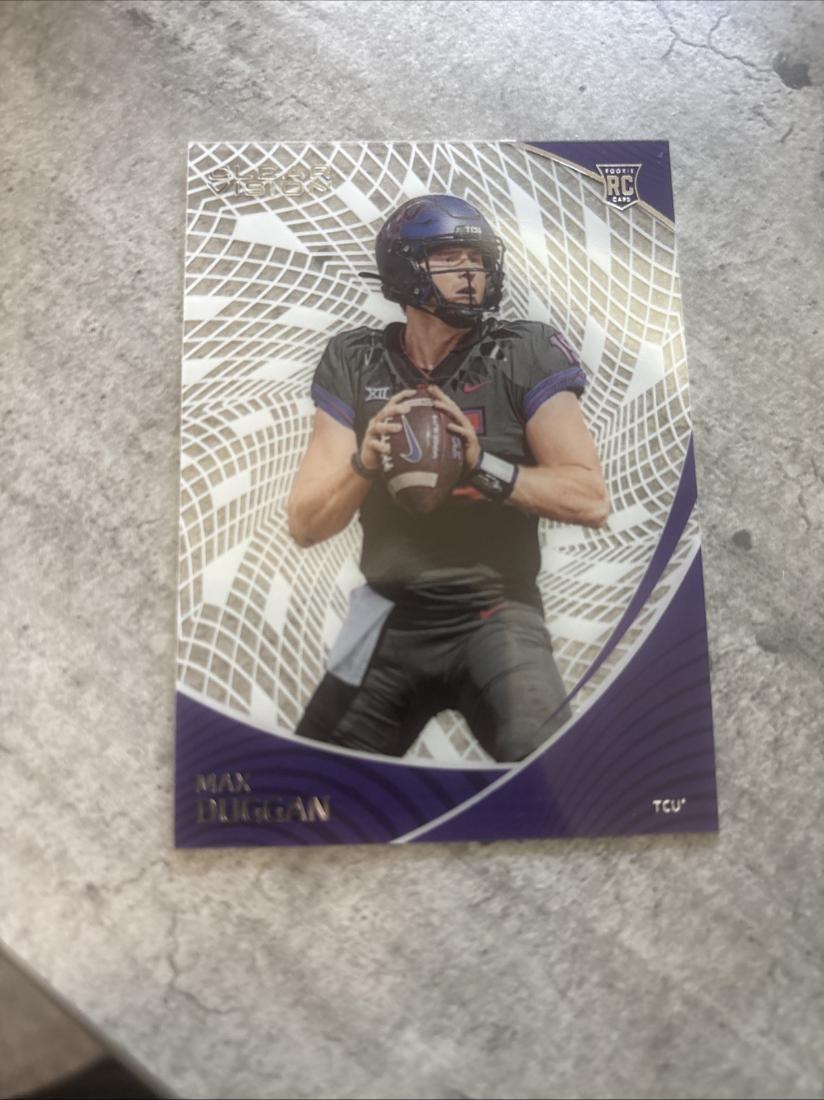 Max Duggan Panini Chronicles Draft Picks Clear Vision #5 Base