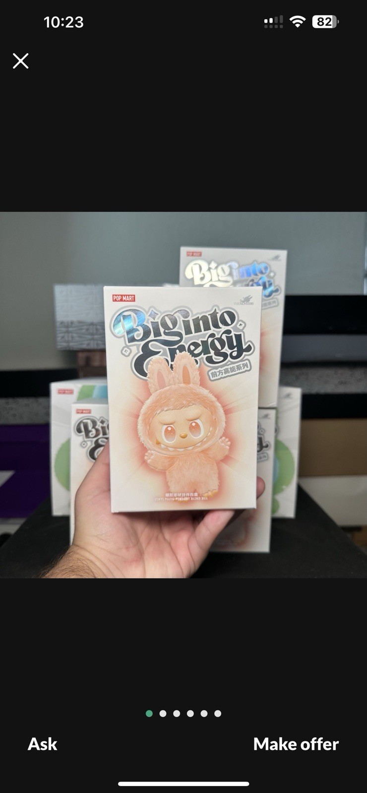 Authentic Popmart Labubu Monsters Big Into Energy Vinyl Blind Box Sealed US-NEW