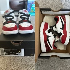 Jordan Legacy 312 Low TD Size 5C White Black Red Sneakers Toddler Baby New