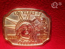 1980s 100 Years of Liberty Belt Buckle