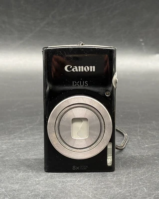 Canon IXUS 185 Digitalkamera Schwarz 8x Zoom 20 MP Kompakt Vintage Geprüft - Bild 1 von 4