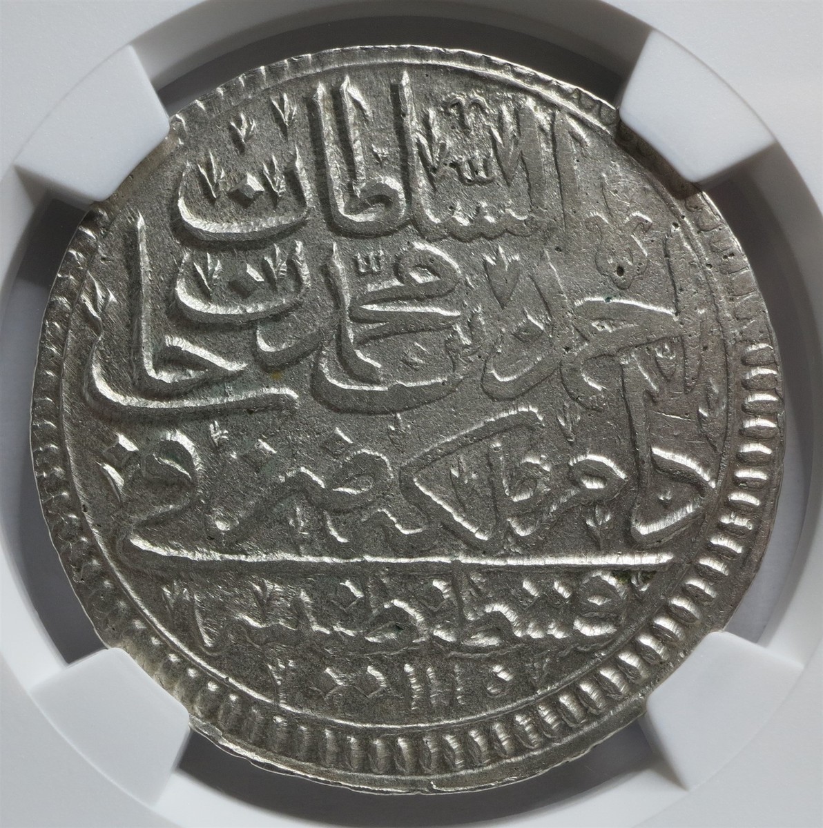 TURKEY Ottoman Zolota 1703 Kurus AH 1115 NGC UNC Details