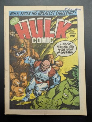 Hulk Comic No 18, July 4th 1979, Marvel UK