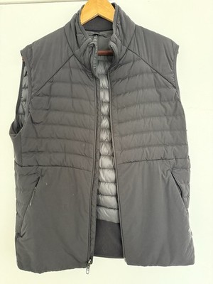 lululemon Men's Black Quilted Puffer Vest Goose Down Lightweight Size M