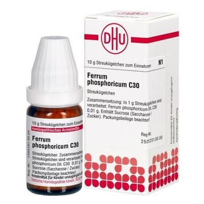 3x FERRUM PHOSPHORICUM C 30 Globuli 10 G PZN 2898755