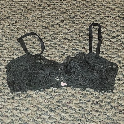 Victoria Secret dark gray push-up without padding bra size 36B