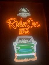 NIB Original AB Distributor Led  Golden Road Ride Onbus 🚌 Led Measures 23”x 17”