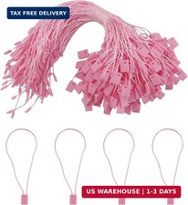 200Pcs Hang Tag String, 7.1-inch Pink Nylon Hang Tag String Hanging Tag Fastener