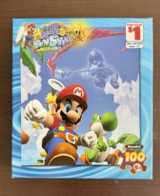 2003 Super Mario Sunshine Puzzle Roseart 100 Pieces Complete Nintendo Gamecube