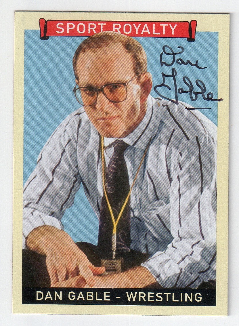  Dan Gable Signed 2008 UD Upper Deck Goudey Card #284 Wrestling Autograph