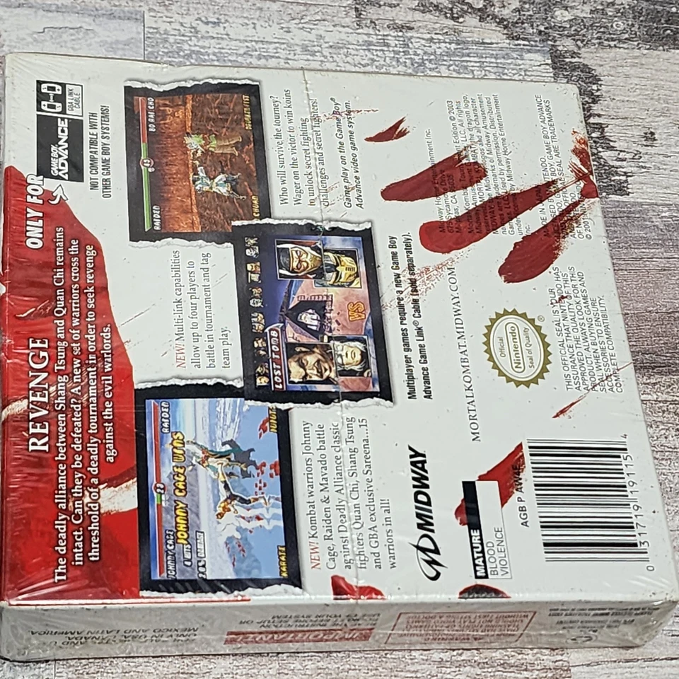 Mortal Kombat Tournament Edition Nintendo GBA Factory Sealed - Ultra Rare - Image 3 of 4