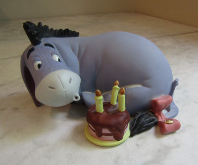 VINTAGE DISNEY POOH & FRIENDS EEYORE ''BIRTHDAYS, THEY COME AND GO''