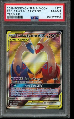 Latias & Latios-GX graded PSA 8 for sale on eBay