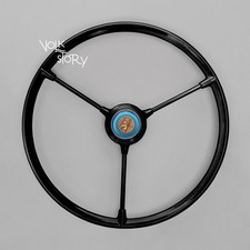 Vw Volkswagen Type 2 Late Bay Bus 3 Spoke Steering Wheel 1968-1972 Black No. 02 Vw Volkswagen Type 2 Late Bay Bus 3 Spoke Steering Wheel 1968-1972 Black No. 02