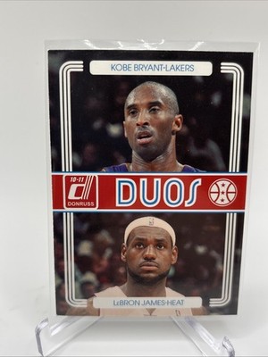2010 - 2011 Kobe Bryant & Lebron James Donruss Duos #1 🐐 🐐 | eBay