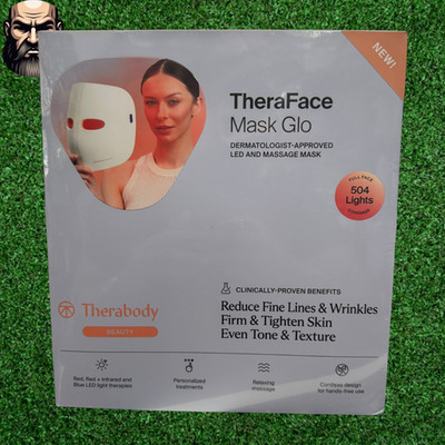 Therabody Theraface Mask Glo LED & Massage Mask, White